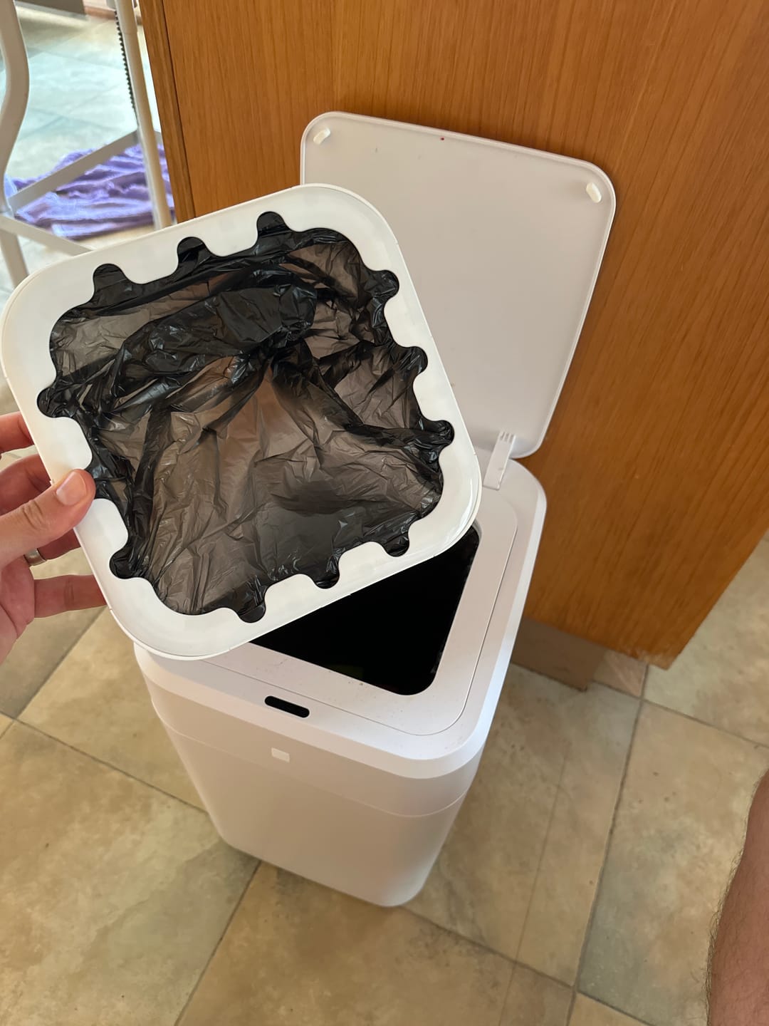 Customer photo review of Numi B1 Smart Bin Refill Rings 6 Pack