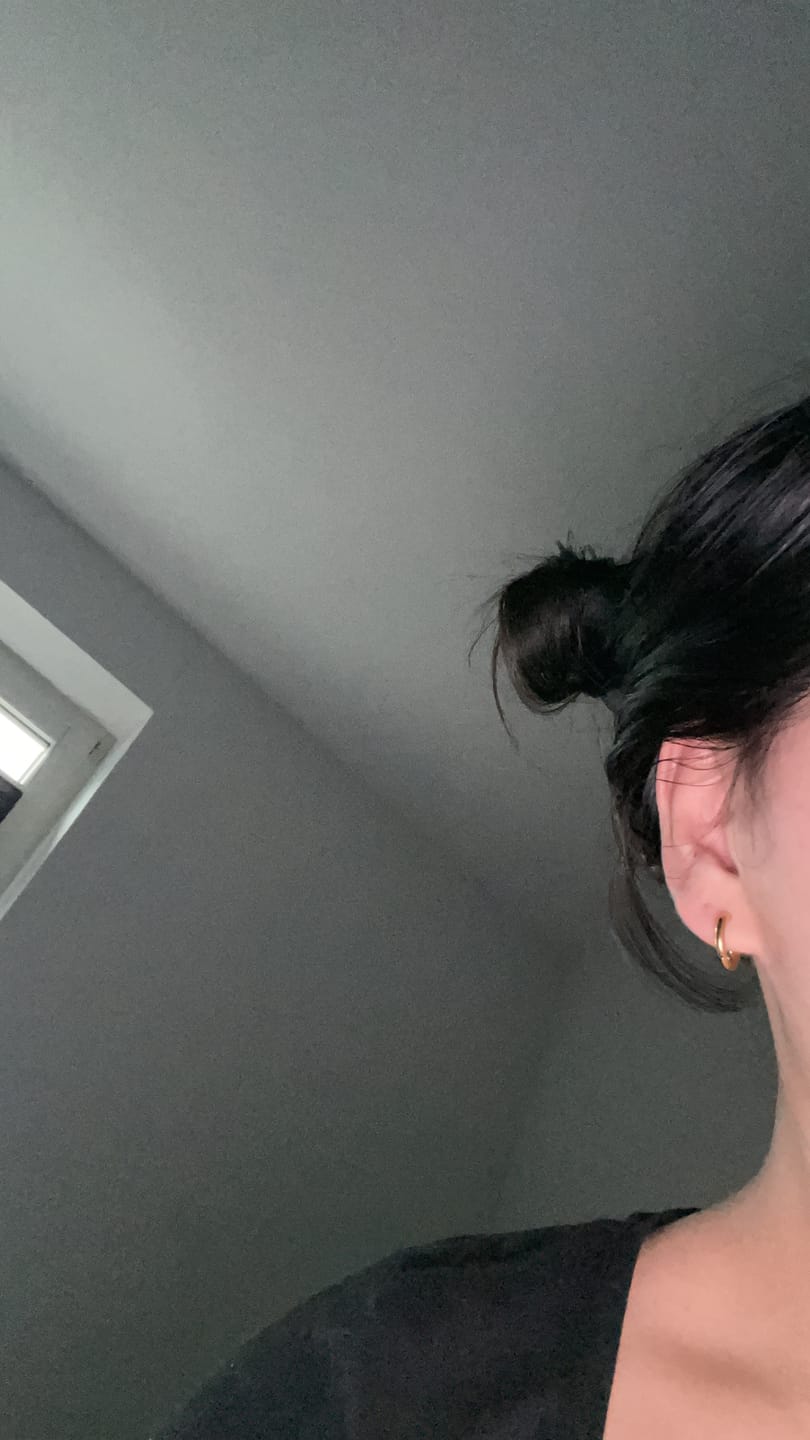 Customer photo review of Simple Ohrringe | 18K vergoldet