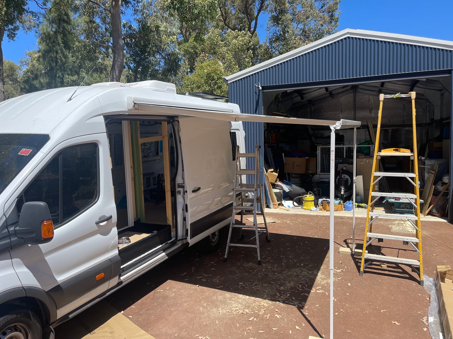 Customer photo review of 12Volt Electric Cassette Box Caravan Awning - W5500NM