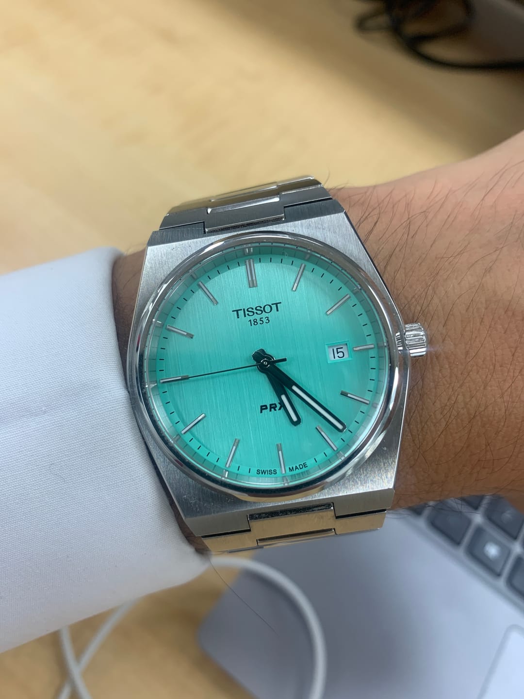 Customer photo review of Reloj Tissot PRX T137.410.11.091.01 Quartz 40mm "Tiffany"
