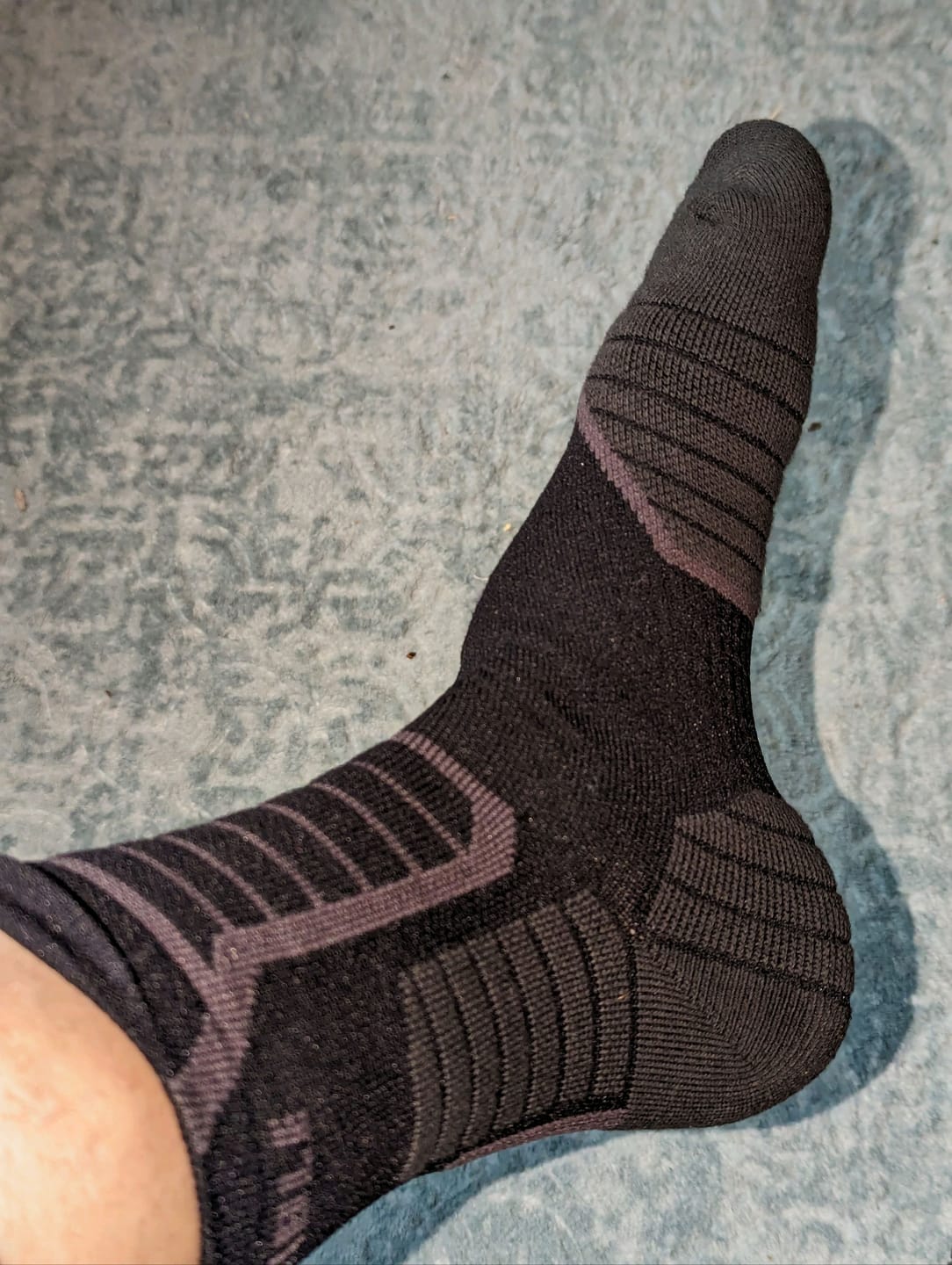 Customer photo review of Indestructible Compression Crew Socks - 2 Pairs (Size 7-12)