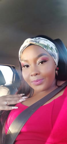 Customer photo review of Brazilian Headband Wig  Straight