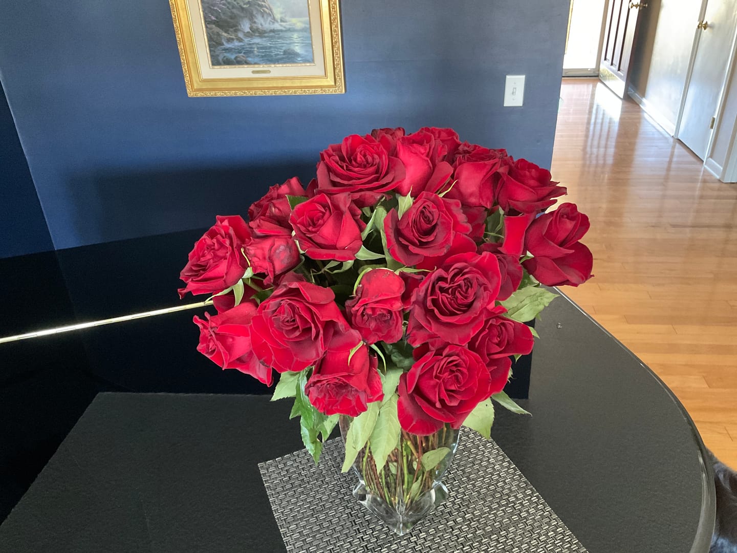 Customer photo review of Black Baccara Red Rose