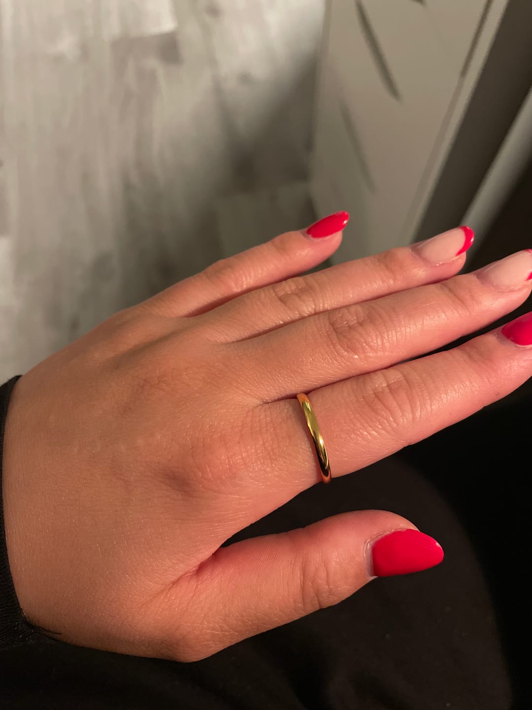 Customer photo review of Thin Lena Ring | 18K vergoldet