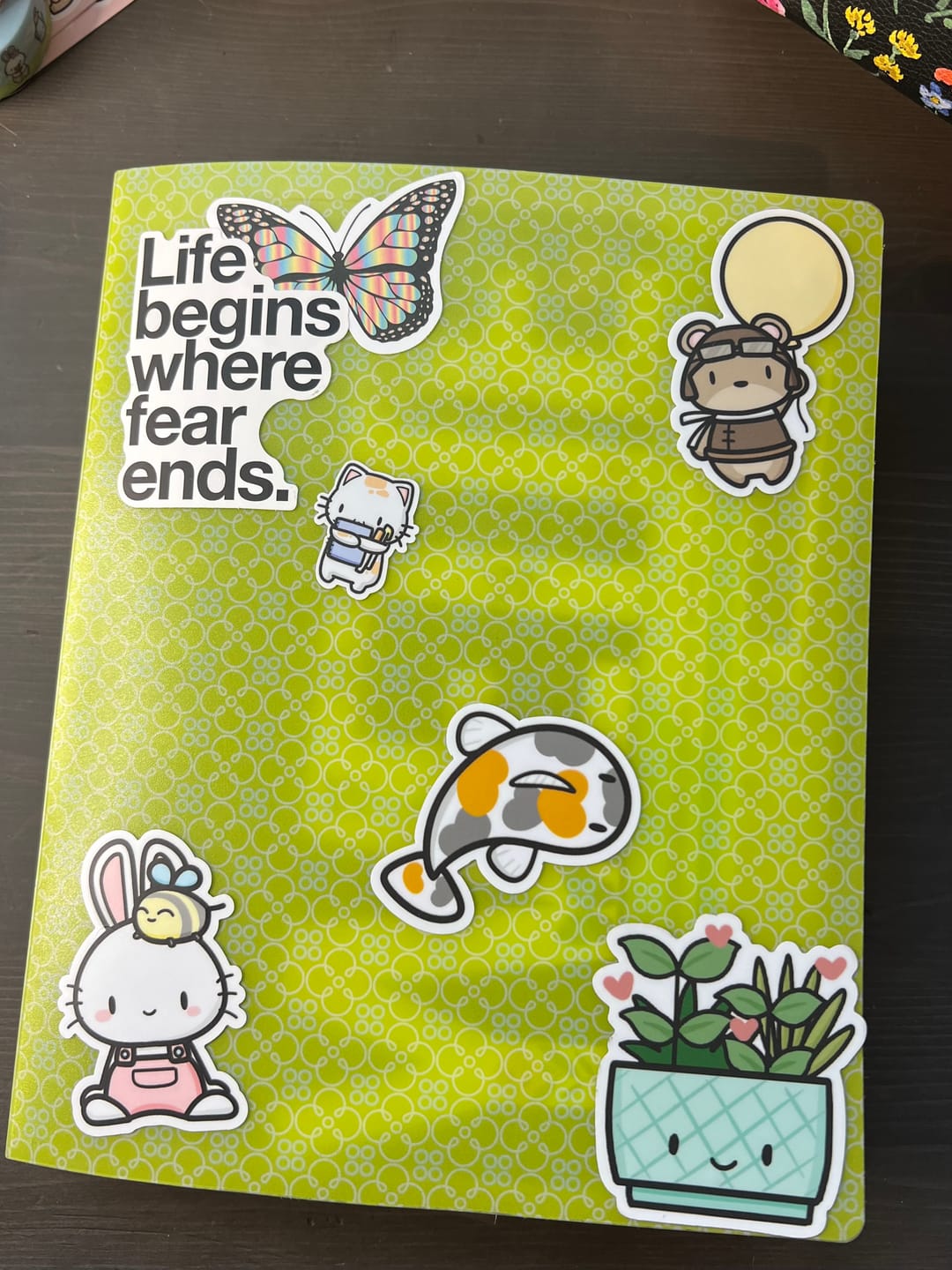 Customer photo review of Sticker Sheet - Me Time