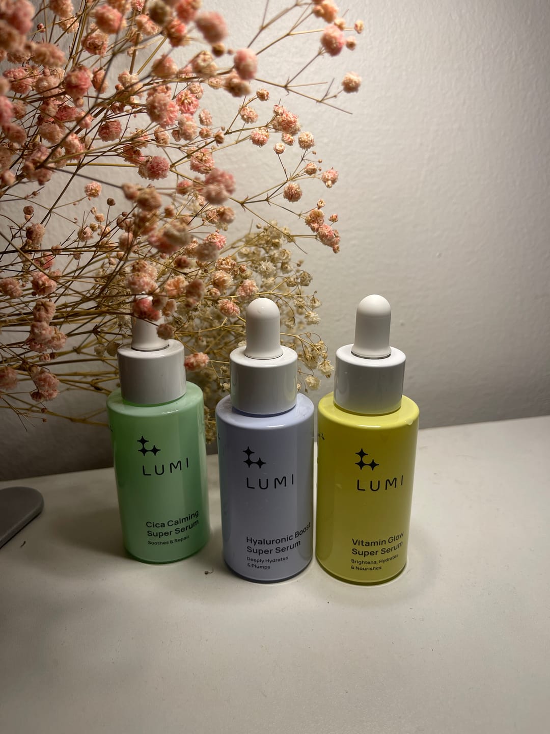 Customer photo review of Super Serum Trio