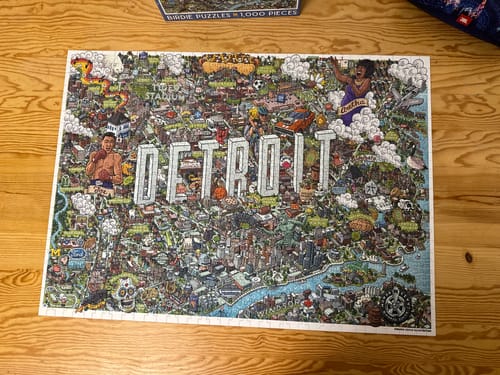 Customer photo review of Detroit | 1000 Piece Puzzle