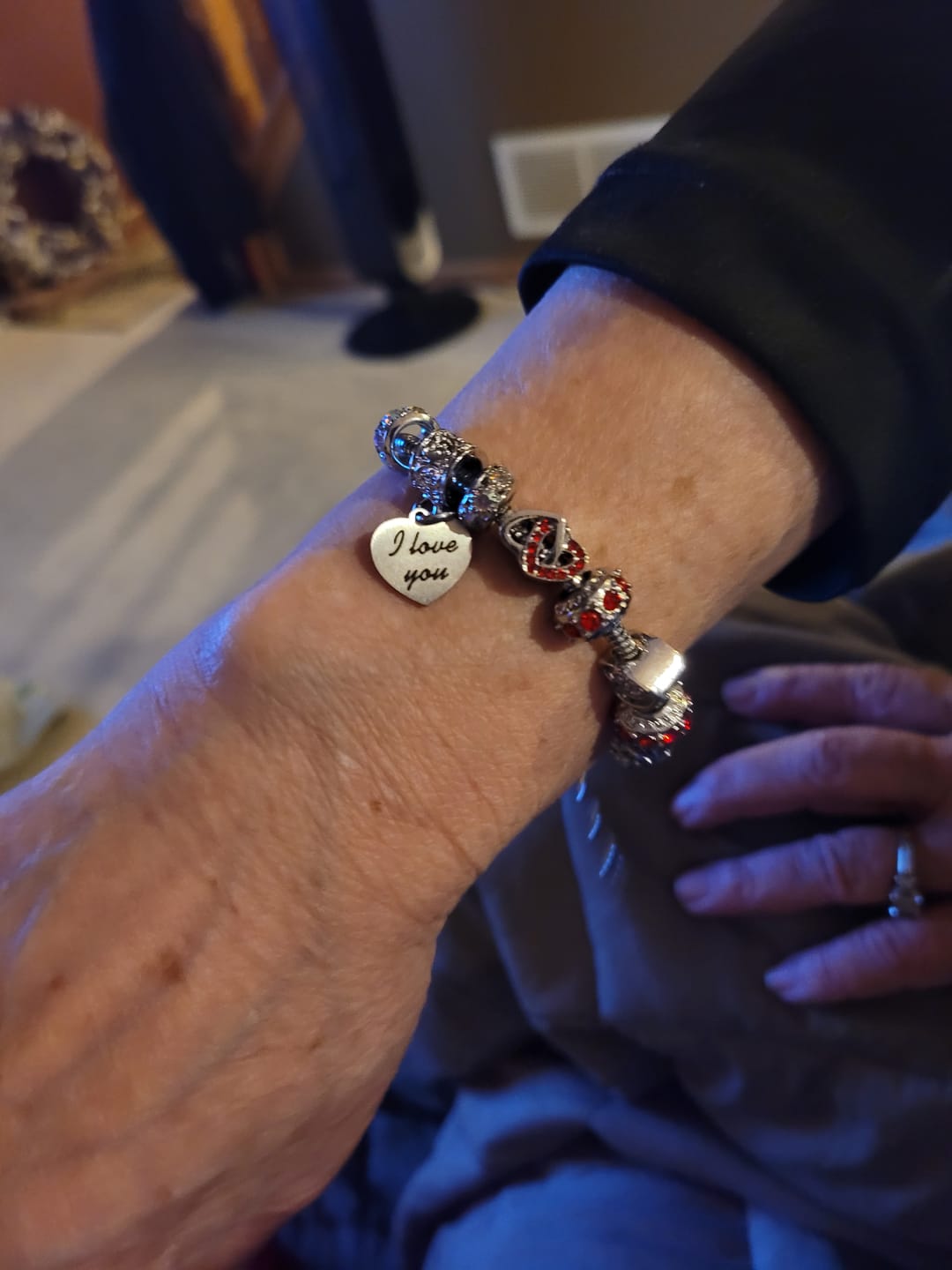 Customer photo review of I Love You Bracelets