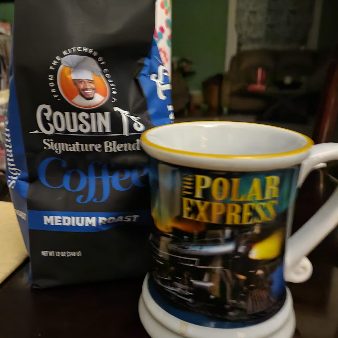Customer photo review of Cousin T's Signature Blend Medium Roast Coffee