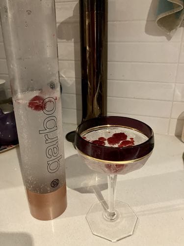 Customer photo review of qarbo CLASSIC - Sparkling Water Maker and Fruit Infuser