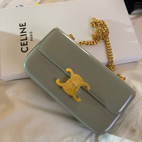 Customer photo review of CLASSIC TRIOMPHE 20 GREY CALFSKIN