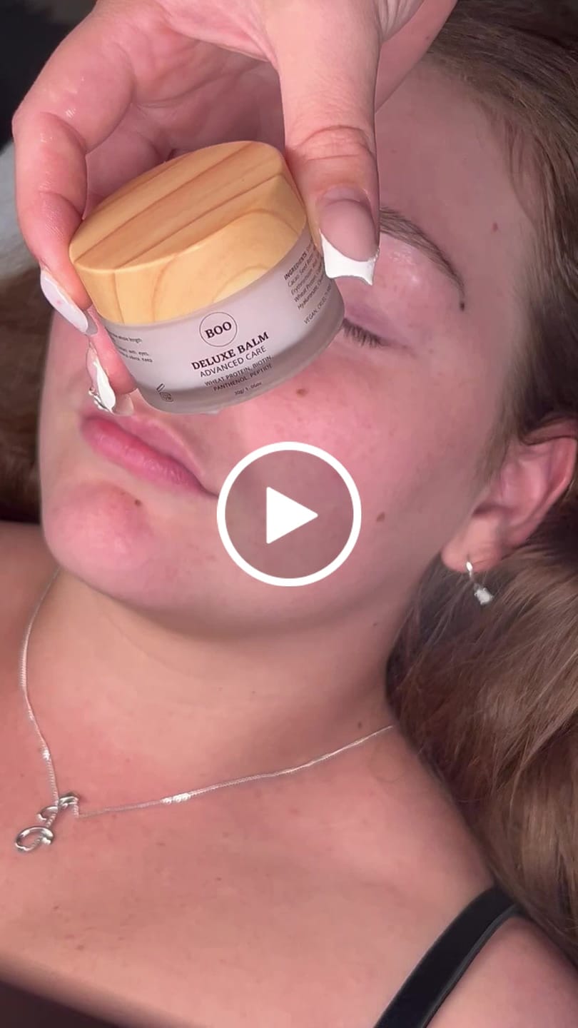 Customer video review of Deluxe Lash & Brow Balm