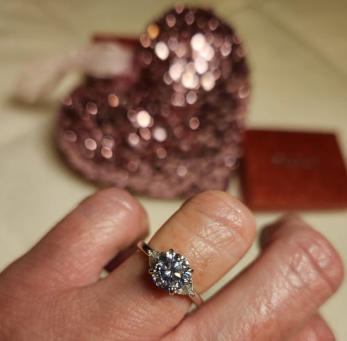 Customer photo review of Solitaire 1.25ct CZ Ring in Sterling Silver