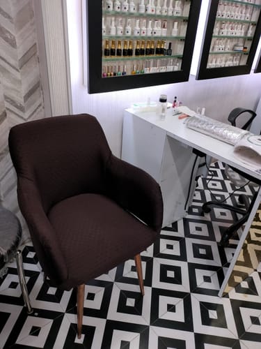 Customer photo review of Caramel Dream Weave Elastic Sofa Slipcovers