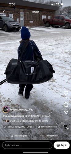 Customer photo review of Conway+Banks Hockey Bag
