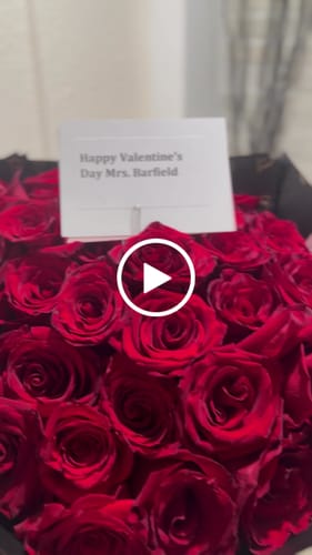 Customer video review of Red Rose Bouquet - Valentines