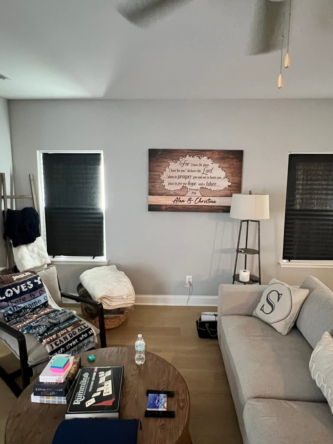 Customer photo review of For I know the plans I have for you Jeremiah 29:11 personalized name wall art canvas