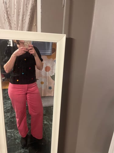 Customer photo review of PARKER pant Carnation Pink