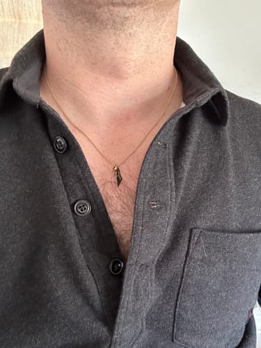 Customer photo review of Israel Map Necklace