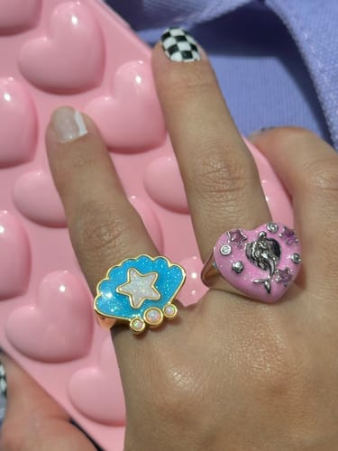 Customer photo review of Blue Sea Star Ring