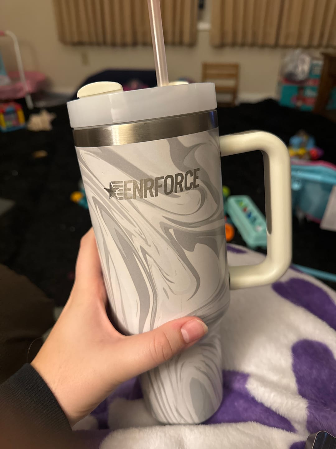 Customer photo review of 40 OZ Soft Matte Tumbler