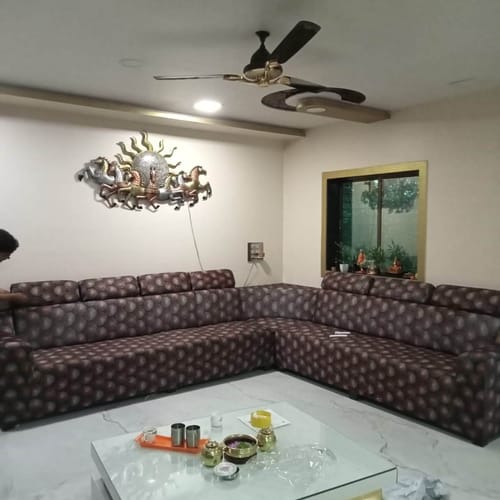 Customer photo review of Black Butta Elastic Sofa Slipcovers