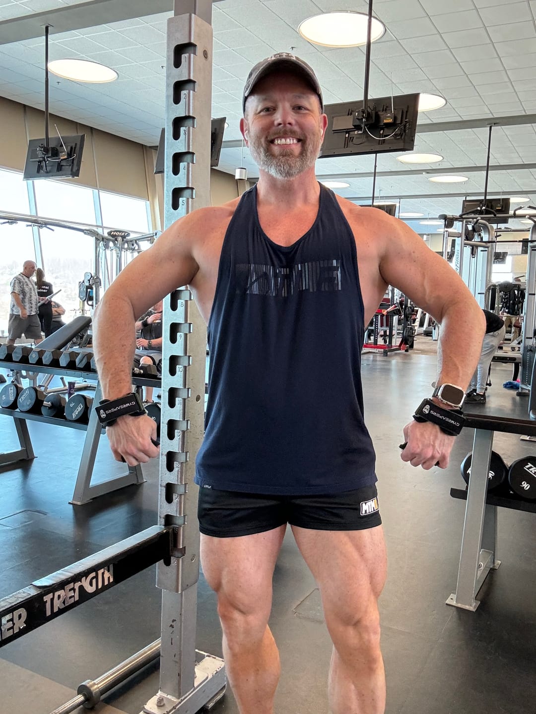 Customer photo review of Tracksuit Style Black Shorts