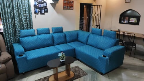 Customer photo review of Luxurious Capitone Elastic Sofa Slipcover