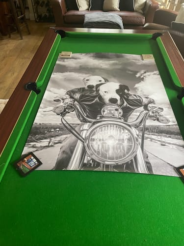 Customer photo review of Harley Wooferson: Custom Pet Portrait