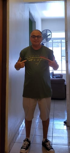 Customer photo review of Vu Meter T-Shirt