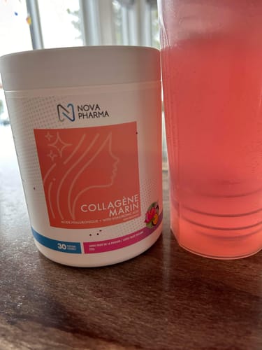 Customer photo review of Nova Pharma - Collagène Marin + Acide Hyaluronique 390g