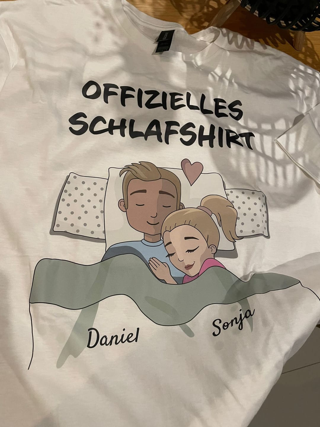 Customer photo review of Schlafmützen - Personalisiertes T-Shirt