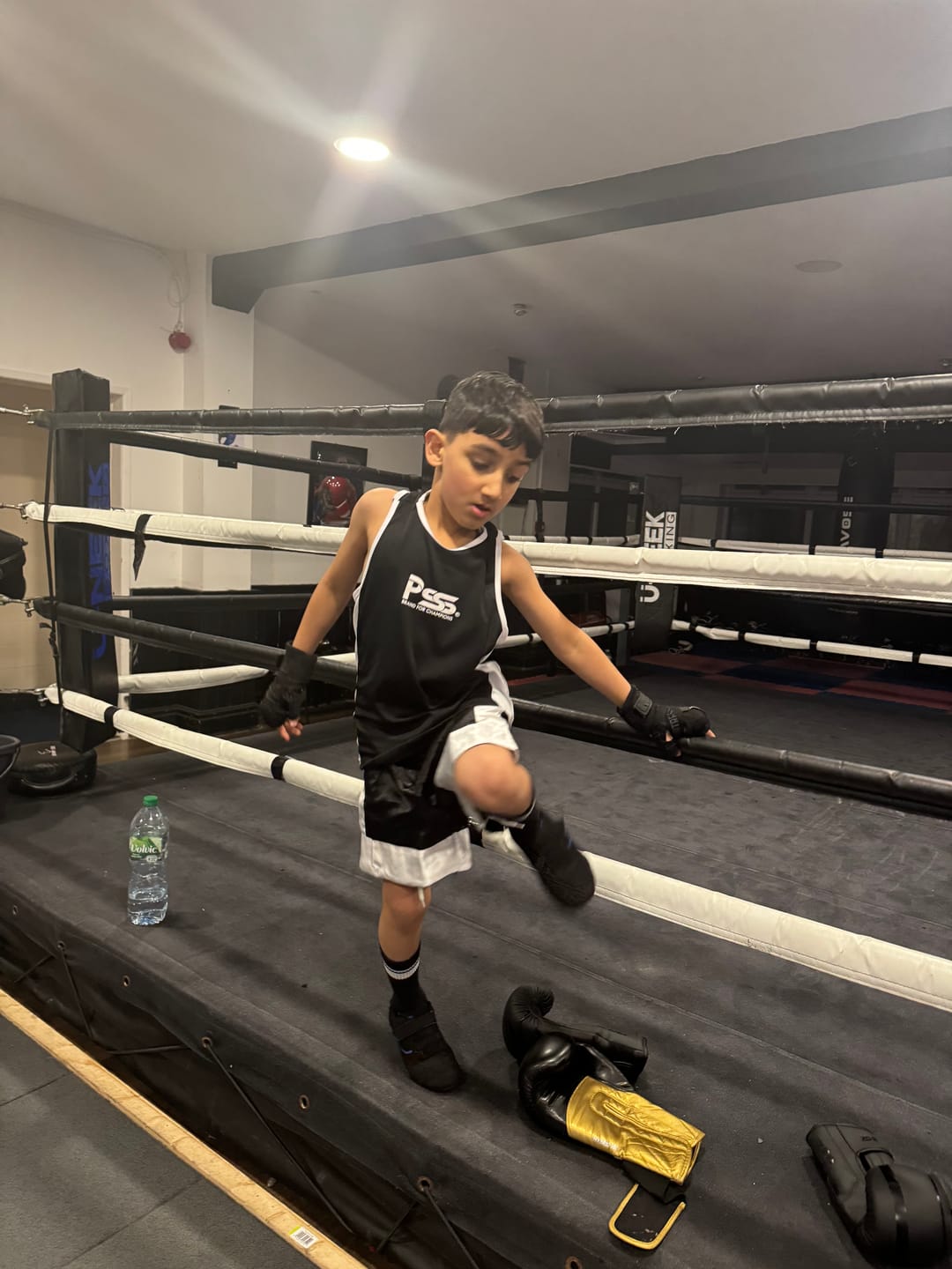 Customer photo review of Power Strike Boxing Set for Kids