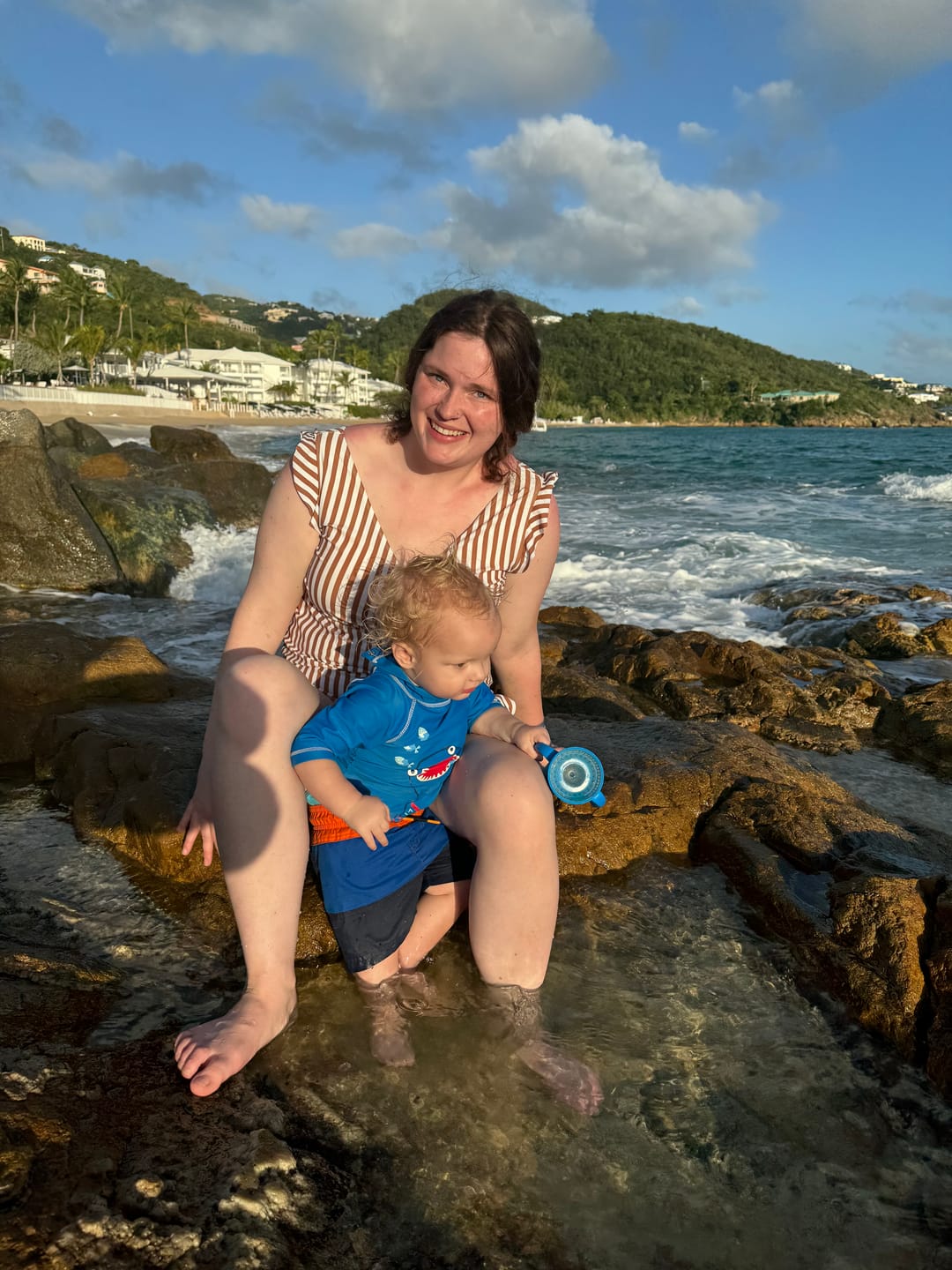 Customer photo review of ginger swim romper