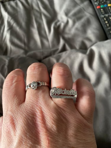 Customer photo review of Personalized Name Ring with Beading