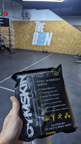 Customer photo review of Post Workout Wipes