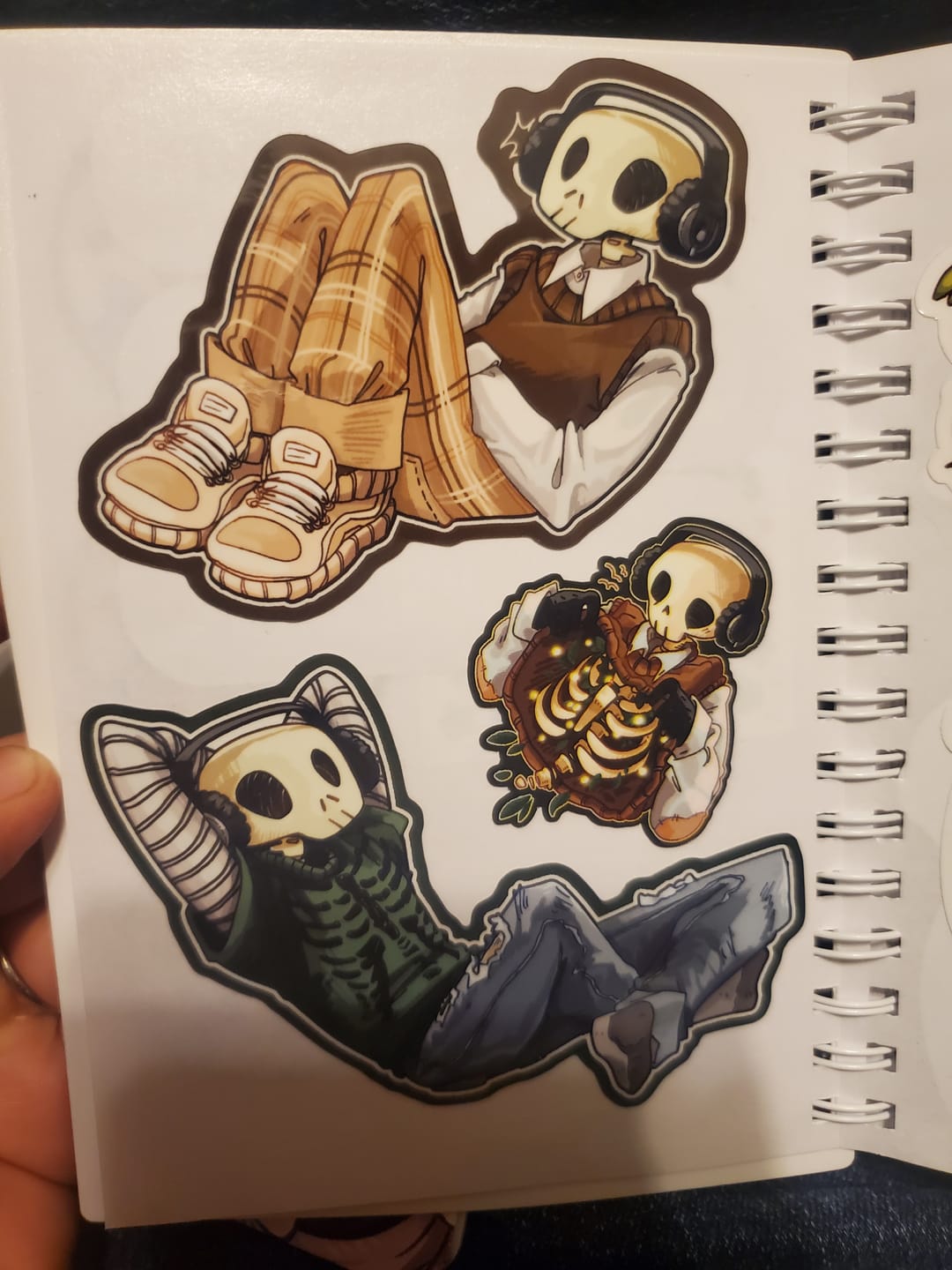 Customer photo review of Aesthetic Skeleton Stickers