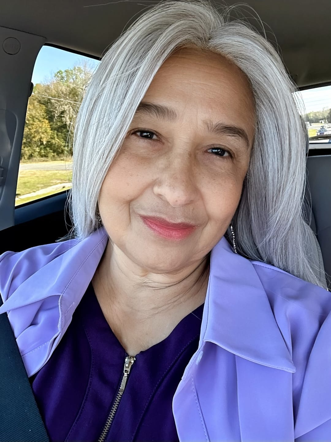 Customer photo review of SHEER PERFECTION - Burnished Snow