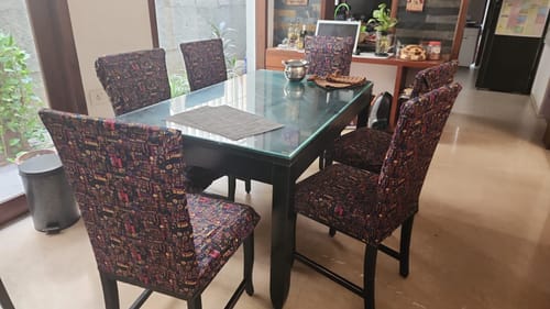 Customer photo review of DivineTrendz Exclusive - Handmade Ornament Elastic Chair & Table Cover