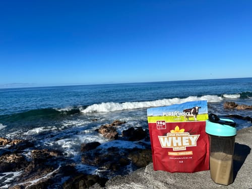 Customer photo review of Whey Protein Isolate Chocolate