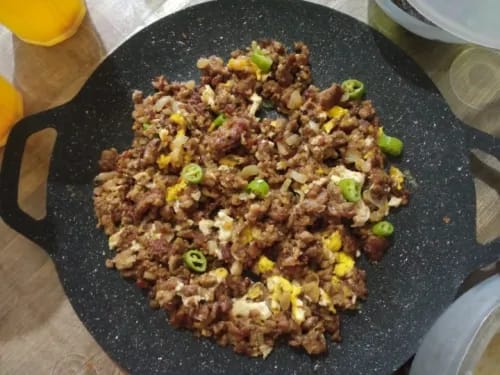 Customer photo review of Multipurpose Korean Style Die-cast Aluminum Grill Pan