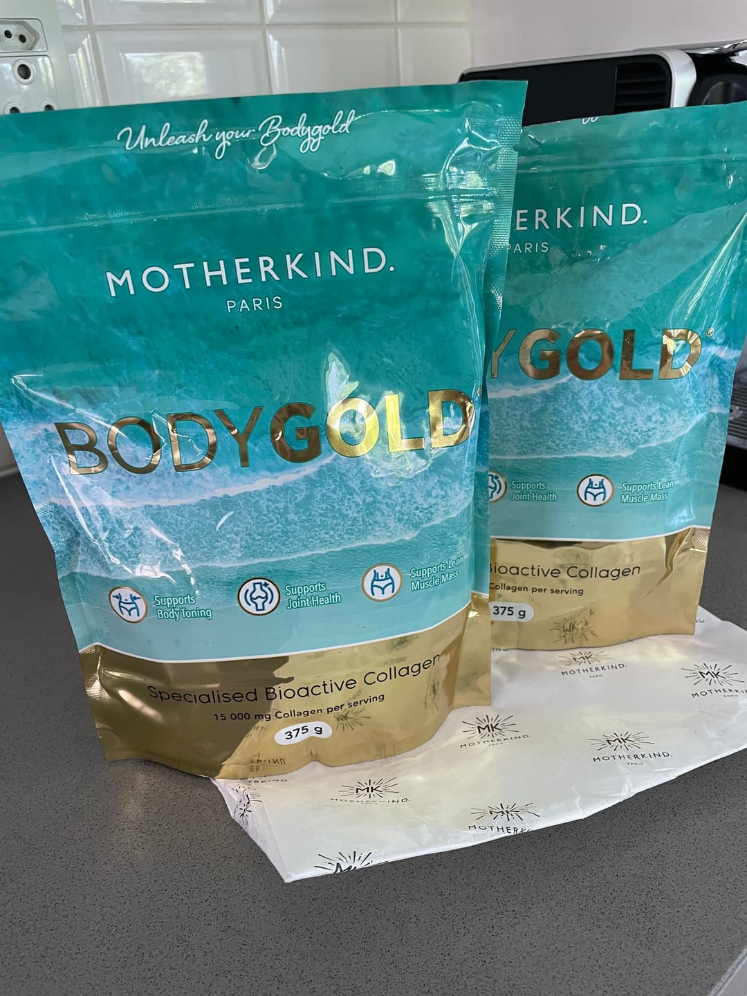 Customer photo review of BodyGOLD Collagen Peptides Starter Kit