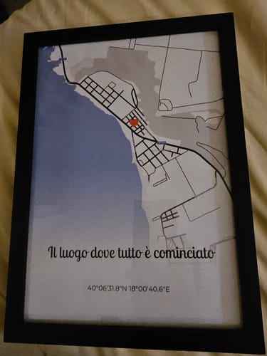 Customer photo review of Il luogo dove tutto è cominciato - Poster Personalizzato