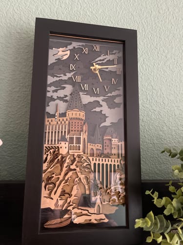Customer photo review of HOGWARTS 3D WALL CLOCK