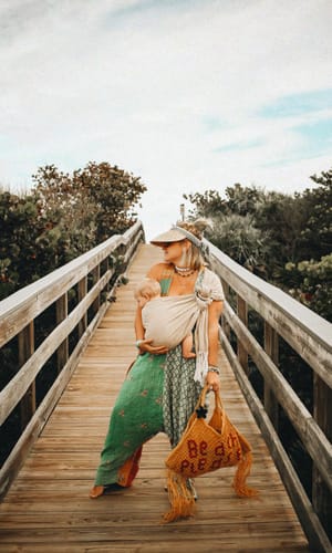 Customer photo review of Beach Please Jute Macrame Tote-Hand Woven Tote