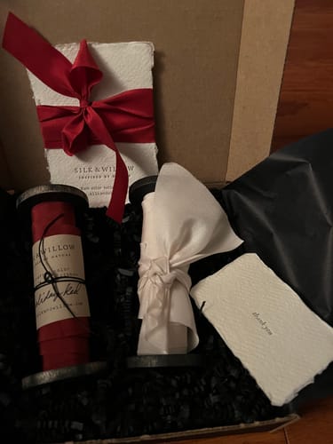 Customer photo review of {Seconds} Antique White Silk Ribbon