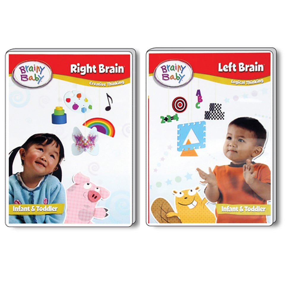 Customer photo review of SAVE $9.99! Brainy Baby Right Brain and Left Brain: Creative and Logical Thinking DVD Bundle of 2