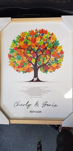 Customer photo review of Arbre de l'amour - Affiche Personnalisée