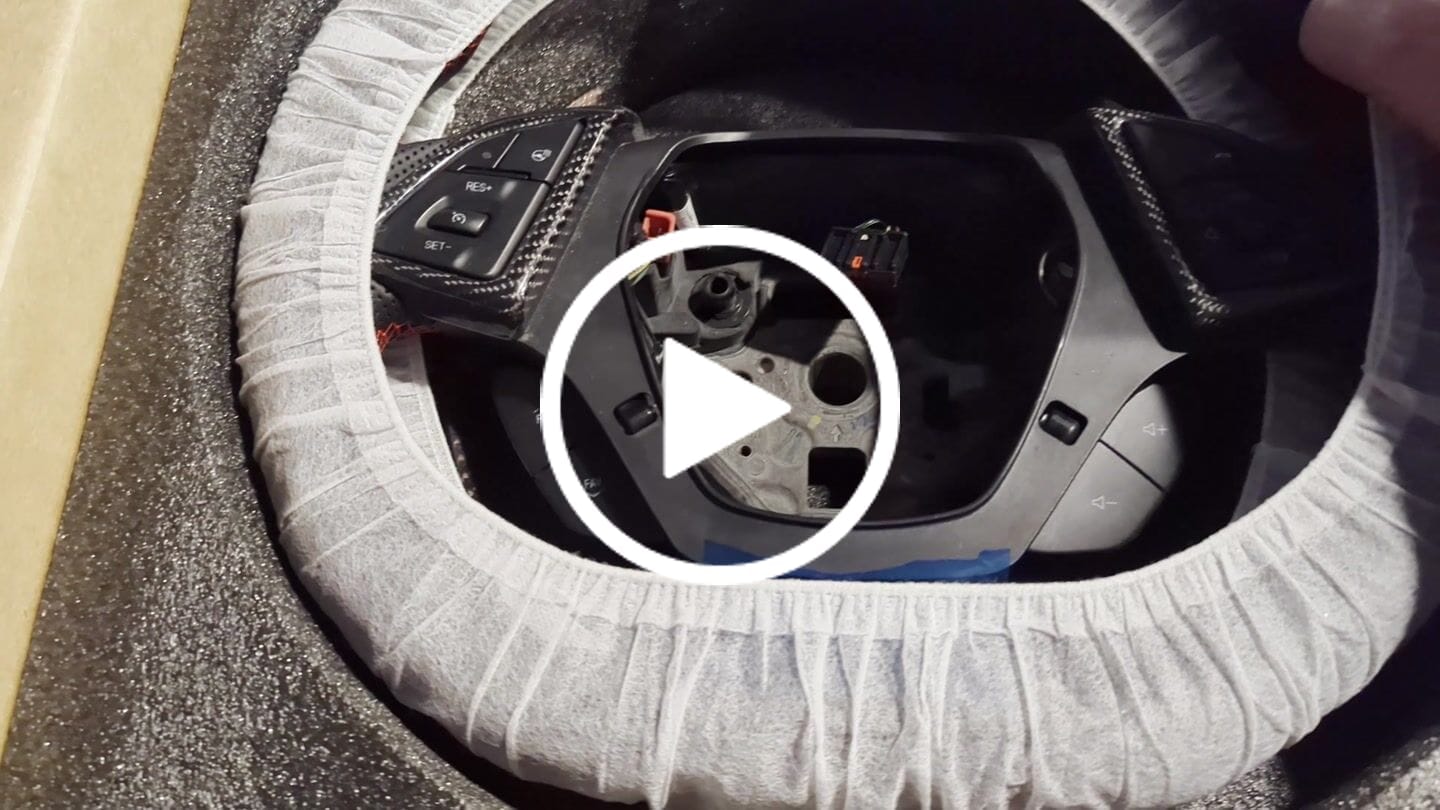 Customer video review of [Complete/Heated] Customizable Carbon Fiber Steering Wheel For 2016-2024 Chevy Camaro