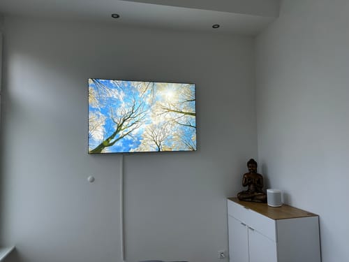 Customer photo review of Canvalight® Leuchtbild | Wald im Winter | Querformat